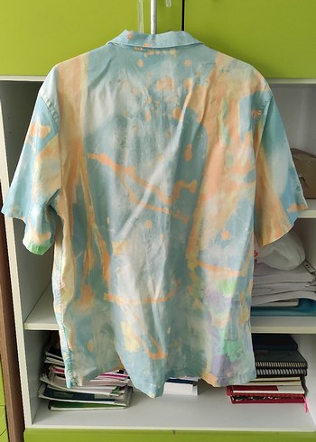 Erkek Çok Renkli Batik Kısa Kollu Gömlek - Görsel 2