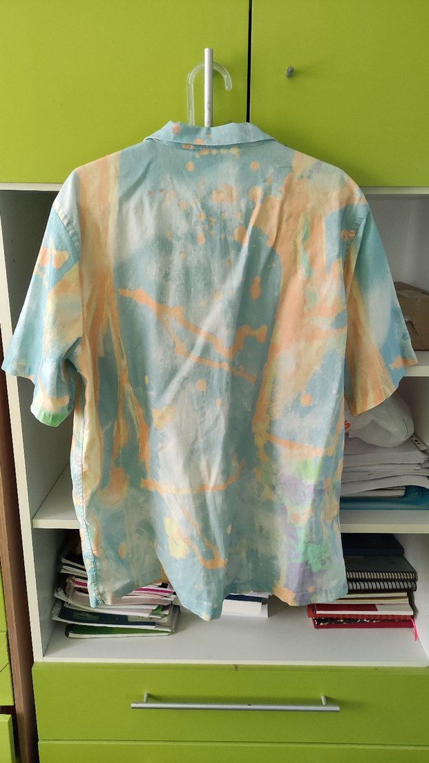 Erkek Çok Renkli Batik Kısa Kollu Gömlek - Görsel 2