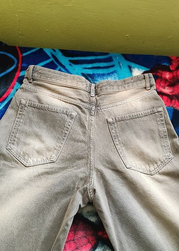 Gri Bol Kesim Erkek Denim Pantolon - Görsel 2