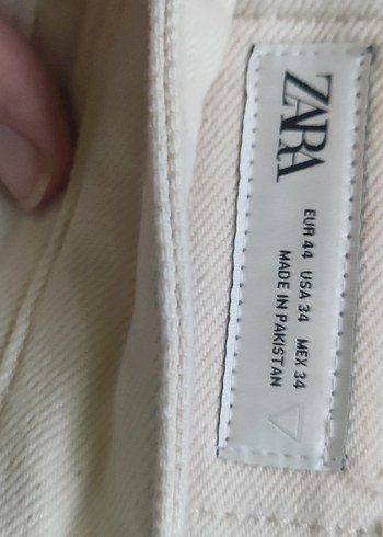 Erkek Beyaz Regular Fit Midi Kot Pantolon - Görsel 3