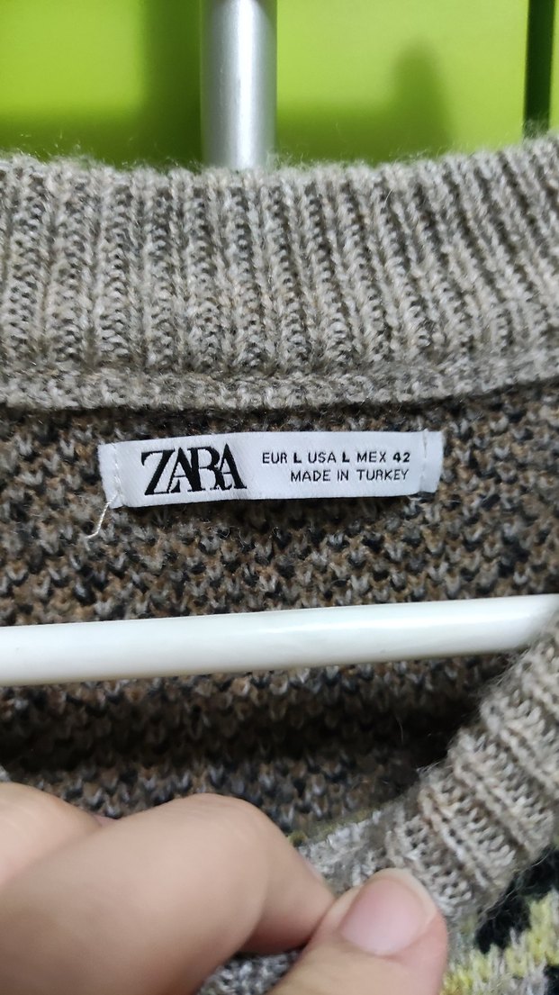 Leopar Desenli Örgü Erkek Kazak - Görsel 3