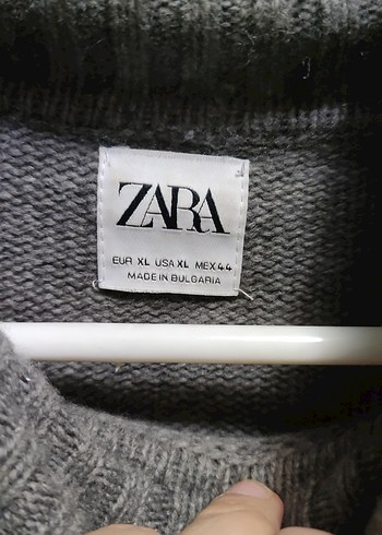 Gri Erkek Boğazlı Yün Kazak - Görsel 3