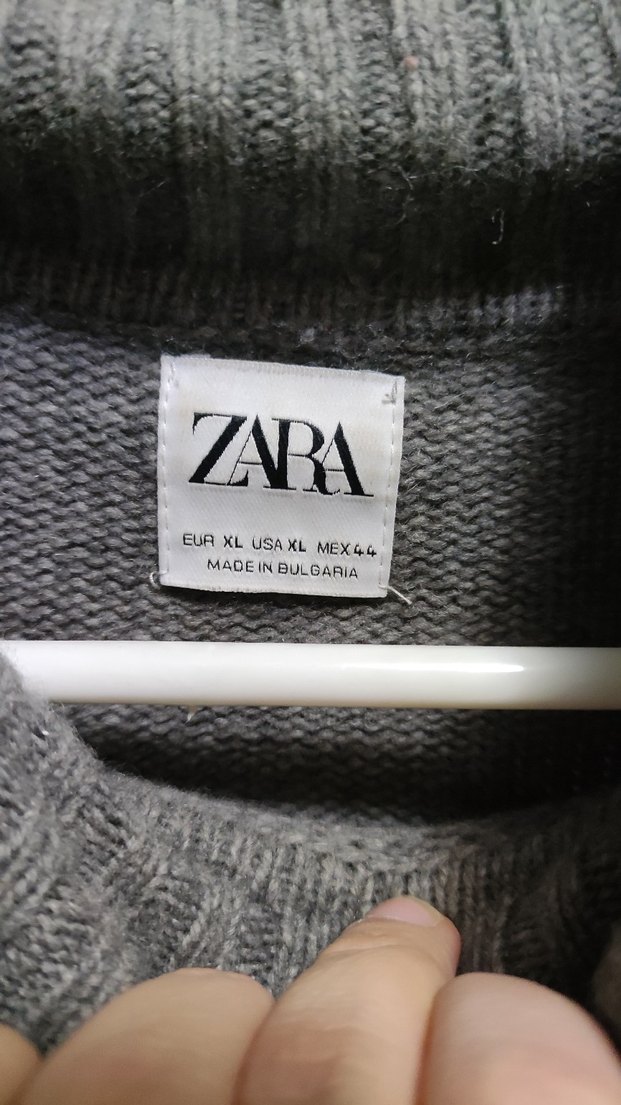 Gri Erkek Boğazlı Yün Kazak - Görsel 3