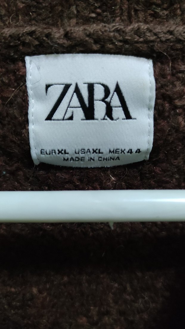 Kahverengi Erkek Boğazlı Örgü Kazak - Görsel 3