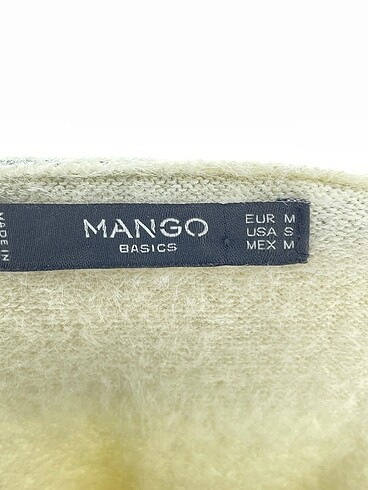 m Beden beyaz Renk Mango Kazak / Triko %70 İndirimli.