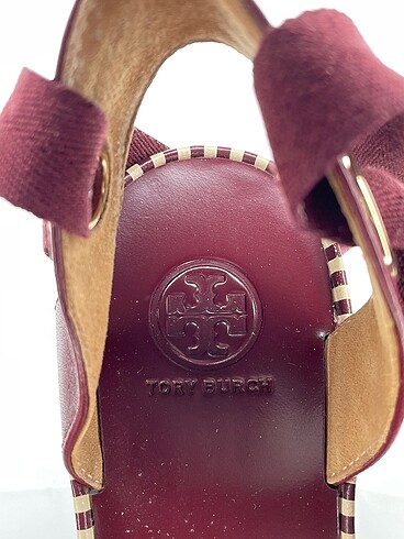 38 Beden bordo Renk Tory Burch Dolgu Topuk %70 İndirimli.