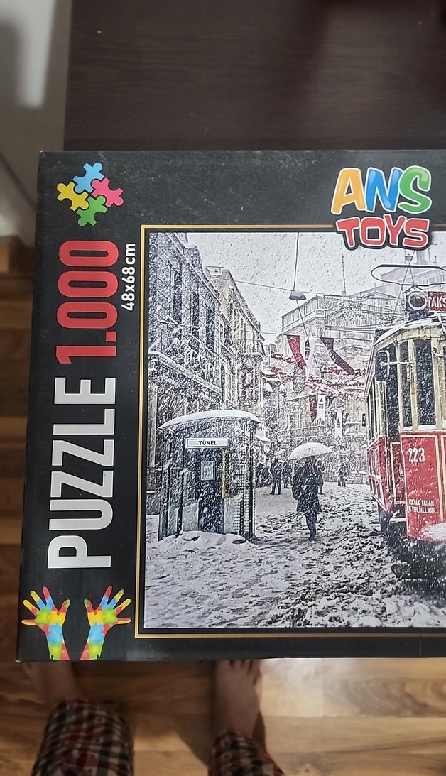 1000 parca kar temali puzzle - Görsel 3