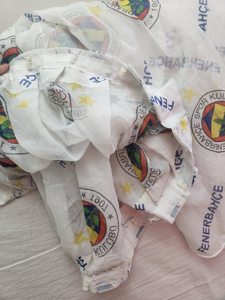 Beyaz Fenerbahçe Baskılı Çocuk odası perdesi - Görsel 3