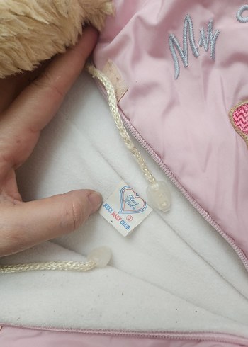 Pembe Nakışlı Bebek Kız Tulumu - Görsel 2