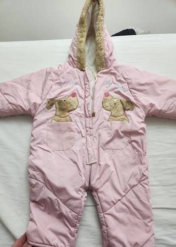 Pembe Nakışlı Bebek Kız Tulumu - Görsel 4