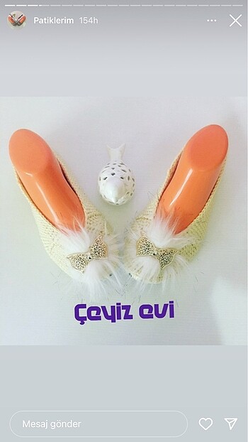 Çeyizlik babet patik