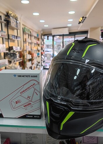 Nexx Sx100R mat gri neon kask Xxl xl