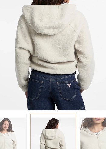 Guess Kapüşonlu Fermuarlı Ceket - Görsel 2