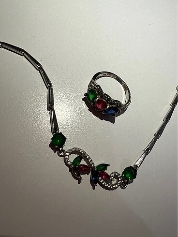 Gümüş bileklik yüzük - Görsel 2