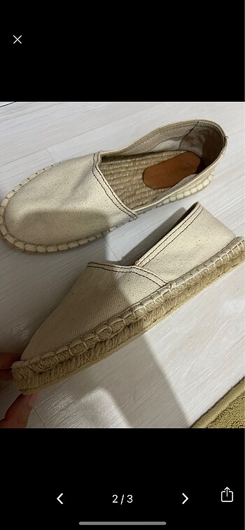 Yargıcı bej espadril - Görsel 2