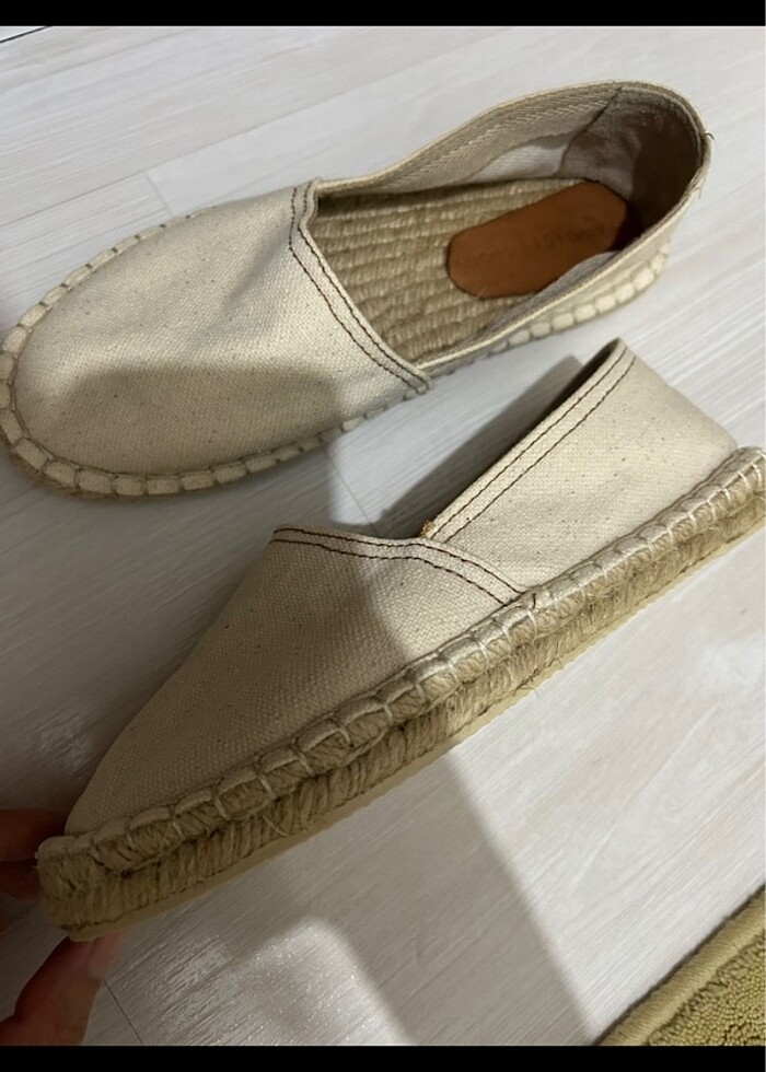 Yargıcı bej espadril - Görsel 2