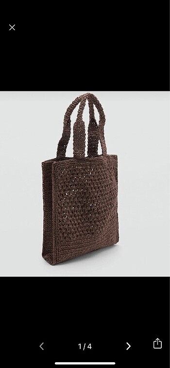 Doğal elyaf shopper çanta