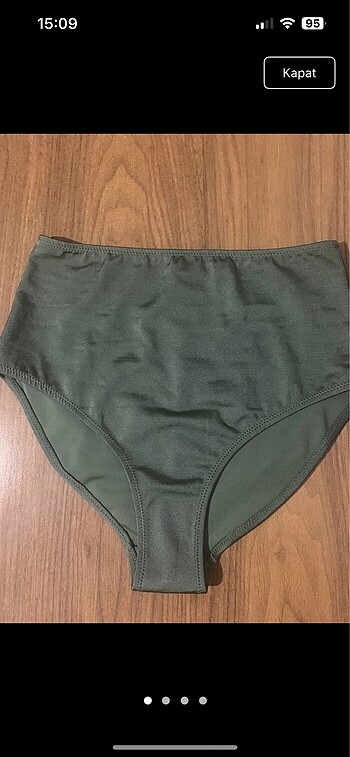 Yeşil bikini altı yüksel bel
