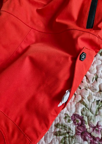 Erkek Kırmızı Fermuarlı Kayak Pantolonu - Görsel 3