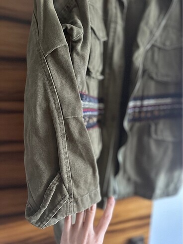s Beden haki Renk Oversize parka