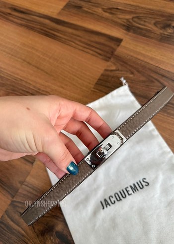 Hermes Bej Deri Tokalı Kadın Kemer