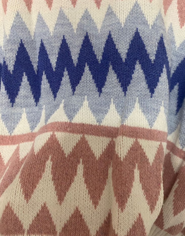 Bohem Tarz Çok Renkli Balıkçı Yaka Kazak - Görsel 2