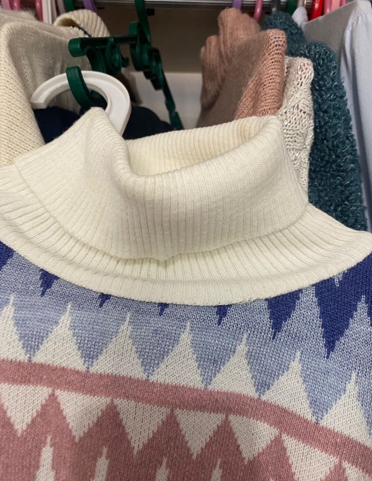 Bohem Tarz Çok Renkli Balıkçı Yaka Kazak - Görsel 3