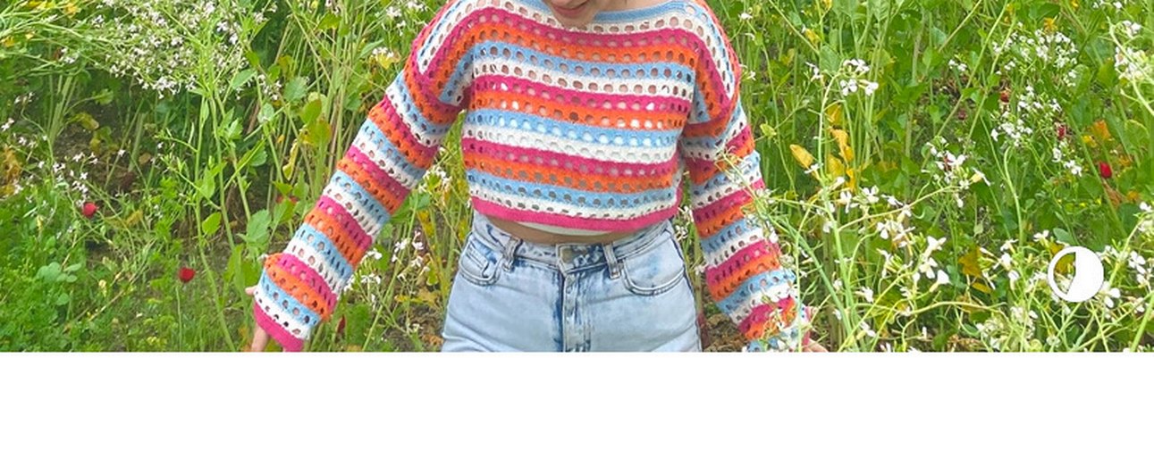 Bohem Çok Renkli Örgü Kazak - Görsel 2