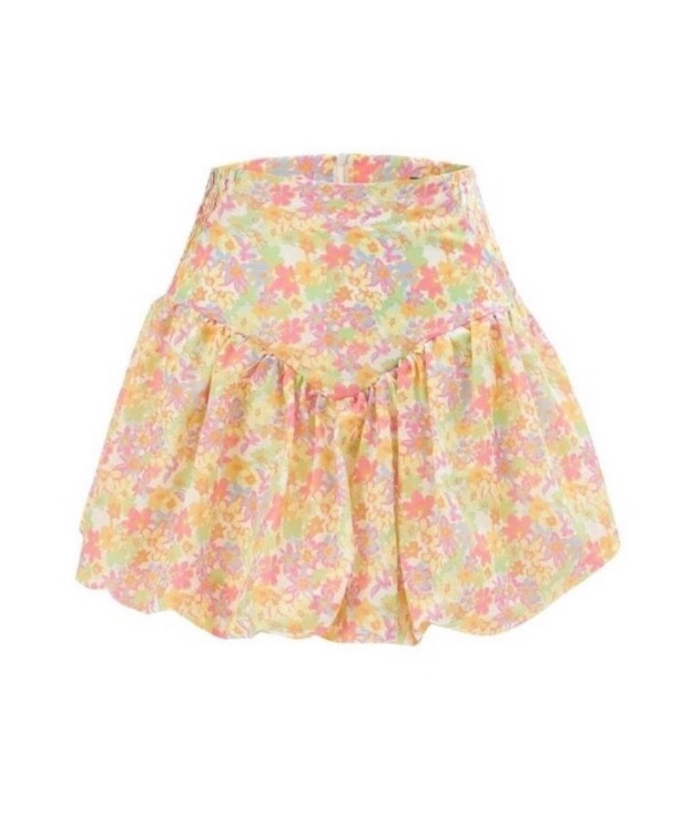 Quzu  Renkli Mini Fırfırlı Etek - Görsel 3