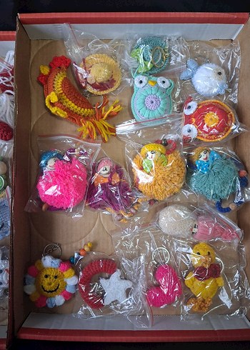 El Yapımı Bohem Anahtarlık Seti