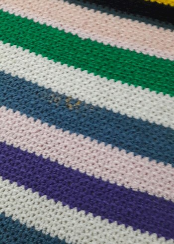 Çizgili Çok Renkli Battaniye - Görsel 3