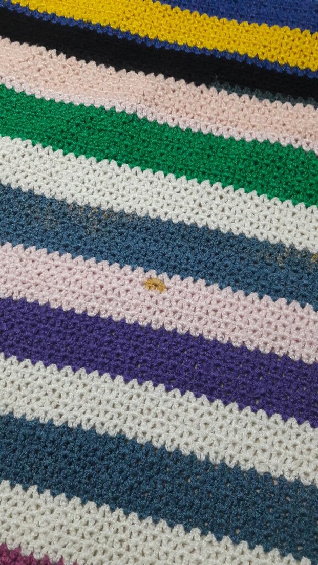 Çizgili Çok Renkli Battaniye - Görsel 4