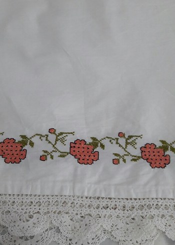 Nakışlı ve Dantelli yorgan agzi - Görsel 2