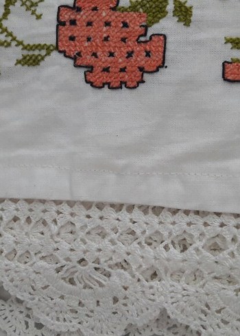 Nakışlı ve Dantelli yorgan agzi - Görsel 3