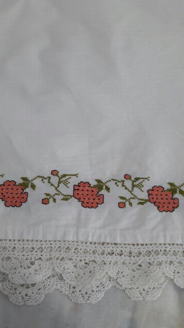 Nakışlı ve Dantelli yorgan agzi - Görsel 2