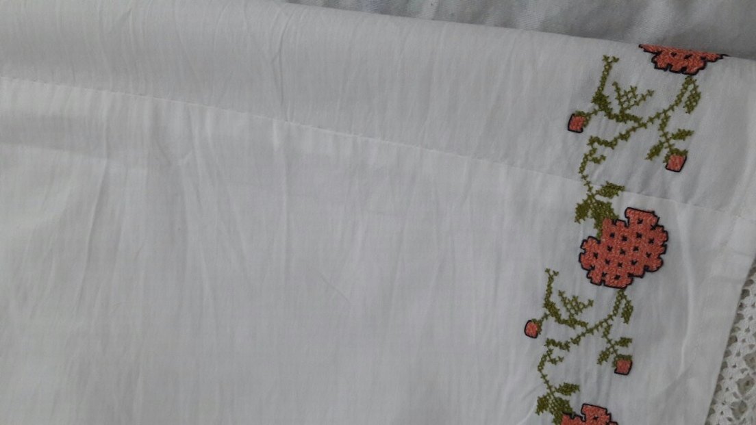 Nakışlı ve Dantelli yorgan agzi - Görsel 4
