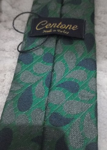 Centone Koyu Yeşil Vintage Kravat - Görsel 2