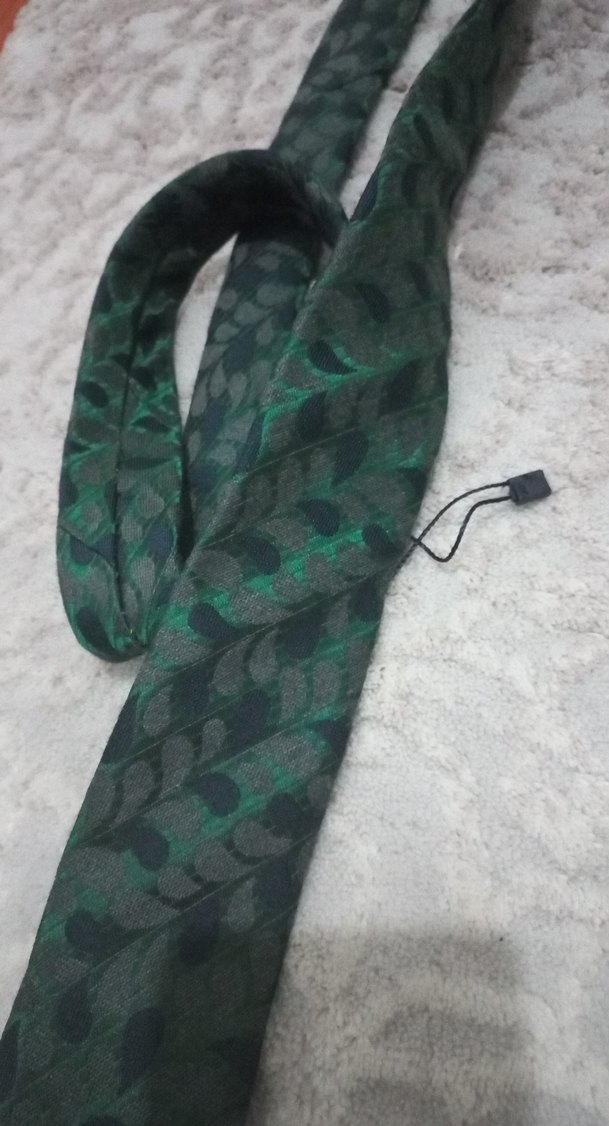 Centone Koyu Yeşil Vintage Kravat - Görsel 3