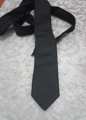Klasik Siyah Erkek Kravat - Görsel 2