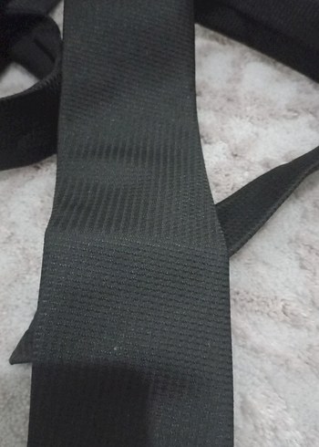 Klasik Siyah Erkek Kravat - Görsel 3