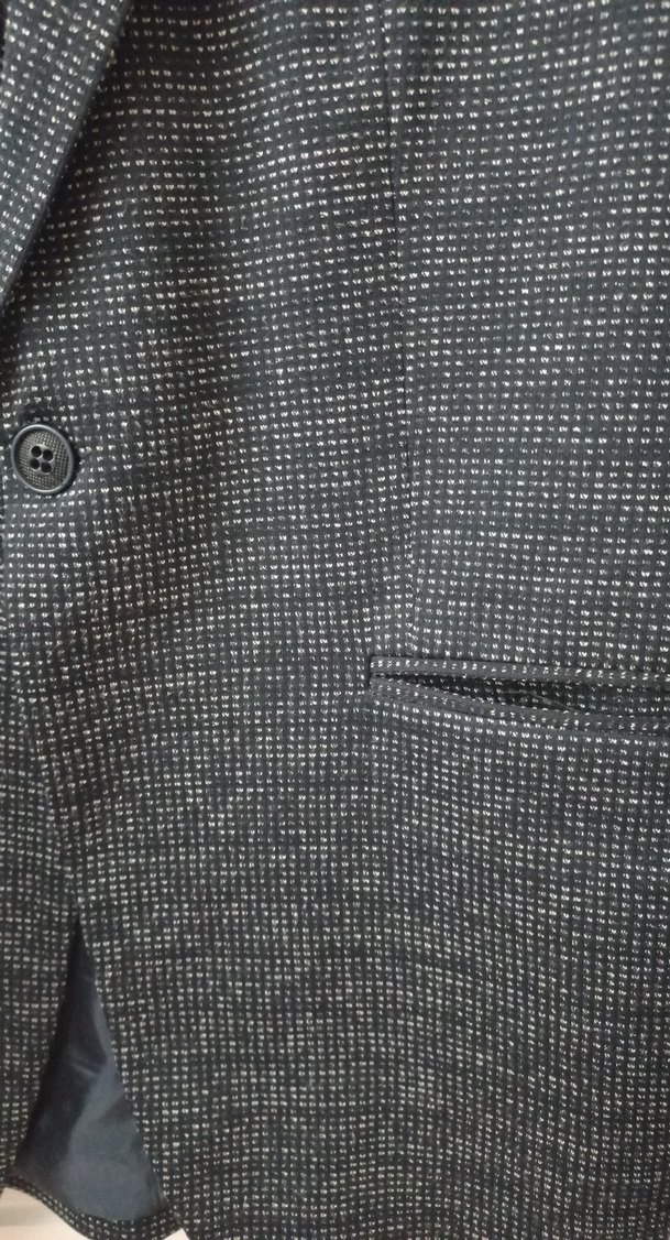 Gri Erkek Normal Kesim Düğmeli Takım Elbise Ceketi - Görsel 2