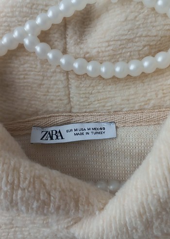 erkek Bej Kapüşonlu Sweatshirt - Görsel 3