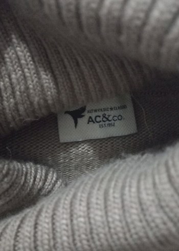 Bej Boğazlı Örgü erkek Kazak - Görsel 4