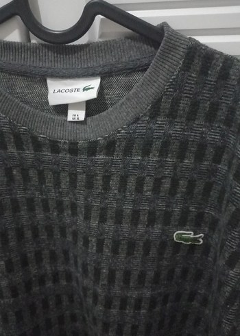 Gri Erkek Örgü Bisiklet Yaka Sweatshirt - Görsel 2