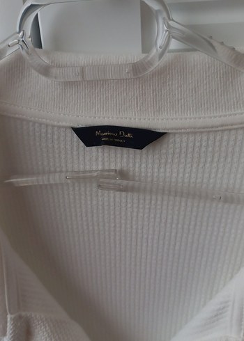 Erkek Beyaz Keten Düğmeli Kısa Kollu Gömlek - Görsel 2