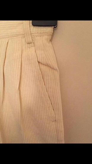 l Beden ten rengi Renk kadife pantalon