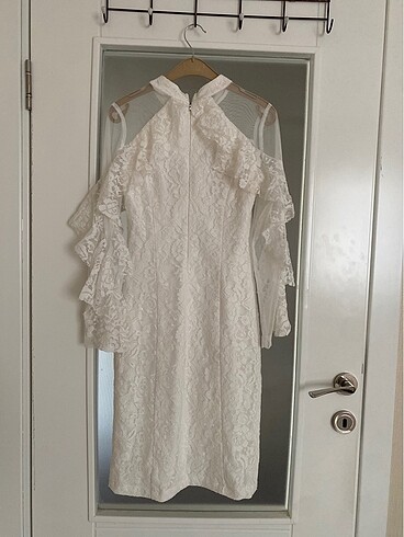 38 Beden beyaz Renk Kadın kısa elbise