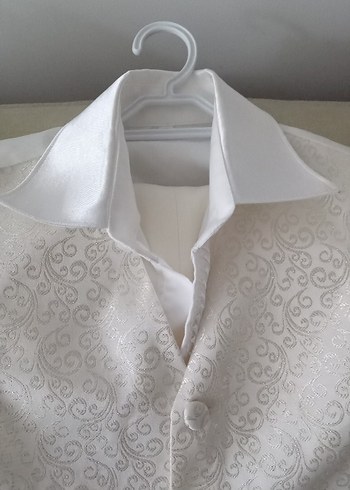 Beyaz Kısa Kollu Çocuk sünnet  Takımı - Görsel 5