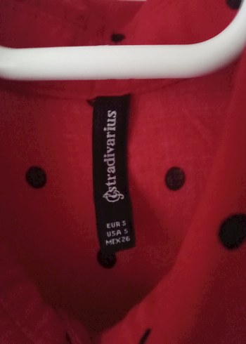 Kırmızı Puantiyeli Uzun Kollu Gömlek - Görsel 3