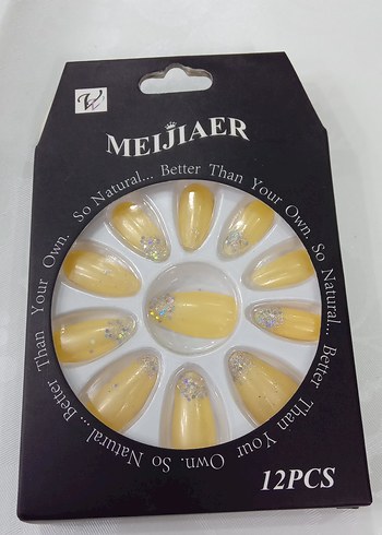 Renkli 12'li Takma Tırnak Seti MEIJIAER - Görsel 2